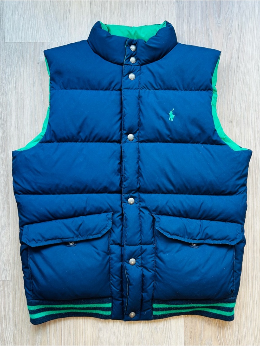 Polo Ralph Lauren Reversible College Stripe Puffer Vest